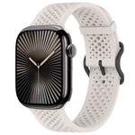 For Apple Watch 38 / 40 / 41 / S10 42mm xDfind Breathable Silicone Watch Band(Starlight)