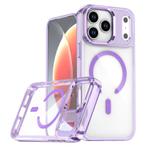 For iPhone 17 Pro Max MagSafe Magnetic Clear Phone Case(Purple)