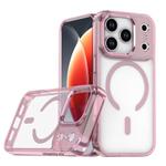For iPhone 17 Pro MagSafe Magnetic Clear Phone Case(Pink)