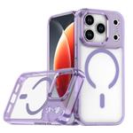 For iPhone 17 Pro MagSafe Magnetic Clear Phone Case(Purple)