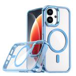 For iPhone 17 MagSafe Magnetic Clear Phone Case(Blue)