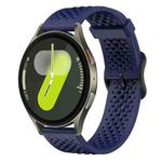 For Samsung Galaxy Watch 7 / 6 / 5 / FE xDfind Breathable Silicone Watch Band(Midnight Blue)