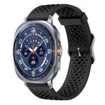 For Samsung Galaxy Watch Ultra / Ultra 2025 xDfind Breathable Silicone Watch Band(Black)