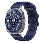 For Samsung Galaxy Watch Ultra / Ultra 2025 xDfind Breathable Silicone Watch Band(Midnight Blue)