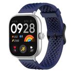 For Xiaomi Band 9 Pro/8 Pro/Redmi Watch 5/4 xDfind Breathable Silicone Watch Band(Midnight Blue)