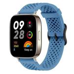 For Redmi Watch 3 xDfind Breathable Silicone Watch Band(Blue)