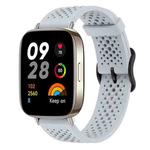 For Redmi Watch 3 xDfind Breathable Silicone Watch Band(Grey)