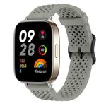 For Redmi Watch 3 xDfind Breathable Silicone Watch Band(Titanium Grey)