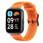 For Redmi Watch 3 Active / Watch 3 Lite xDfind Breathable Silicone Watch Band(Orange)