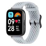 For Redmi Watch 3 Active / Watch 3 Lite xDfind Breathable Silicone Watch Band(Grey)