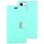 For iPhone 12 / 12 Pro GOOSPERY RICH DIARY Crazy Horse Texture Horizontal Flip Leather Case with Holder & Card Slots & Wallet(Mint Green)