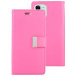 For iPhone 12 mini GOOSPERY RICH DIARY Crazy Horse Texture Horizontal Flip Leather Case with Holder & Card Slots & Wallet(Rose Red)