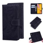 For iPhone XR Tiger Embossing Pattern Horizontal Flip Leather Case with Holder & Card Slots & Wallet(Black)