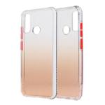 For Huawei P Smart 2020 Gradient Shockproof TPU + Acrylic Protective Case with Detachable Buttons(Gradient Orange)
