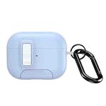 For AirPods Pro 2 DUX DUCIS PECQ Series Magnetic Earphone Case with Holder & Security Lock(White Blue)