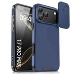 For iPhone 17 Pro Max Sliding Camshield TPU + PC Phone Case(Blue)
