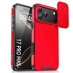 For iPhone 17 Pro Max Sliding Camshield TPU + PC Phone Case(Red)