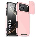 For iPhone 17 Pro Max Sliding Camshield TPU + PC Phone Case(Pink)