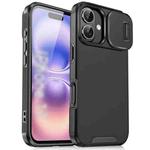 For iPhone 17 Sliding Camshield TPU + PC Phone Case(Black)