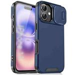 For iPhone 17 Sliding Camshield TPU + PC Phone Case(Blue)