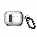 For AirPods Pro 2 DUX DUCIS PECR Series Holder & Security Lock Earphone Case(Transparent Black)
