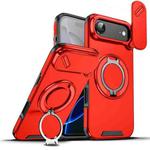 For iPhone 17 Air Sliding Camshield Ring Holder Phone Case(Red)