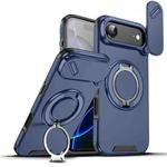 For iPhone 17 Air Sliding Camshield Ring Holder Phone Case(Blue)