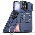 For iPhone 17 Sliding Camshield Ring Holder Phone Case(Blue)