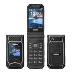 UNIWA X29 Keypad Flip Rugged Phone, 2.8 inch + 1.77 inch Double Screen, MT6261D, Network: 2G, Plug:US Plug(Black Grey)
