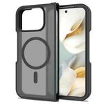 For Google Pixel 10 Pro Fold Skin Feel TPU Hybrid PC MagSafe Phone Case(Black)