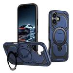 For iPhone 17 Cooling MagSafe Holder Phone Case(Blue)