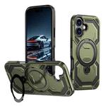 For iPhone 17 Cooling MagSafe Holder Phone Case(Green)