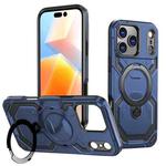 For iPhone 17 Pro Max Cooling MagSafe Holder Phone Case(Blue)