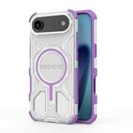 For iPhone 17 Air BIBERCAS Transparent Color Series MagSafe Air Bag Shockproof Phone Case(Purple)