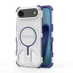 For iPhone 17 Air BIBERCAS Transparent Color Series MagSafe Air Bag Shockproof Phone Case(Blue)