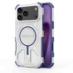 For iPhone 17 Pro Max BIBERCAS Transparent Color Series MagSafe Air Bag Shockproof Phone Case(Blue)
