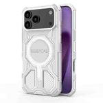 For iPhone 17 Pro Max BIBERCAS Transparent Color Series MagSafe Air Bag Shockproof Phone Case(White)