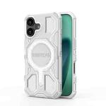 For iPhone 17 BIBERCAS Transparent Color Series MagSafe Air Bag Shockproof Phone Case(White)