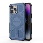 For iPhone 14 Pro Max BIBERCAS Real Color Series MagSafe Shockproof Phone Case(Blue)