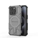 For iPhone 15 Pro BIBERCAS Real Color Series MagSafe Shockproof Phone Case(Gray)