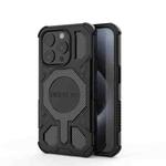 For iPhone 15 Pro BIBERCAS Real Color Series MagSafe Shockproof Phone Case(Black)