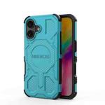 For iPhone 16 BIBERCAS Real Color Series MagSafe Shockproof Phone Case(Green)