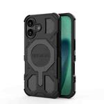 For iPhone 17 BIBERCAS Real Color Series MagSafe Shockproof Phone Case(Black)