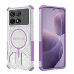 For Redmi K70 BIBERCAS Transparent Color Series MagSafe Air Bag Shockproof Phone Case(Purple)