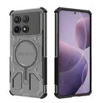 For Redmi K70 BIBERCAS Transparent Color Series MagSafe Air Bag Shockproof Phone Case(Black)