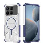 For Redmi K70E BIBERCAS Transparent Color Series MagSafe Air Bag Shockproof Phone Case(Blue)