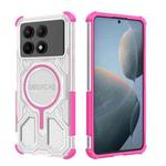 For Redmi K70E BIBERCAS Transparent Color Series MagSafe Air Bag Shockproof Phone Case(Pink)