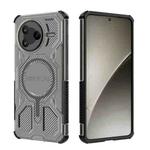 For Redmi K80 BIBERCAS Transparent Color Series MagSafe Air Bag Shockproof Phone Case(Black)