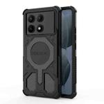 For Redmi K70E BIBERCAS Real Color Series MagSafe Shockproof Phone Case(Black)