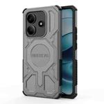 For Redmi Note 14 5G BIBERCAS Real Color Series MagSafe Shockproof Phone Case(Gray)